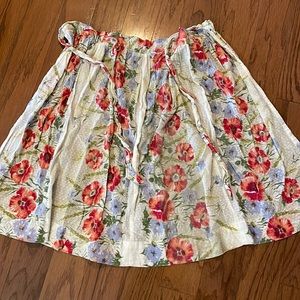Beautiful Vintage Floral Dotted Swiss Apron